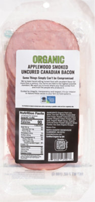 North Country Smokehouse Organic Applewood Smoked Uncured Canadian Bacon - 7 OZ - Image 5