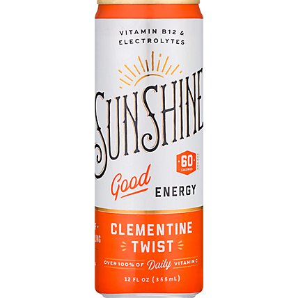 Sunshine Energy Drink Clementine - 12 FZ - Image 2