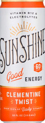 Sunshine Energy Drink Clementine - 12 FZ - Image 2
