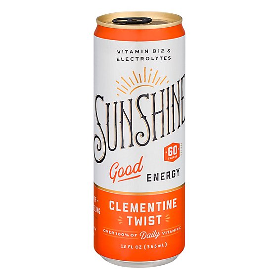 Sunshine Energy Drink Clementine - 12 FZ