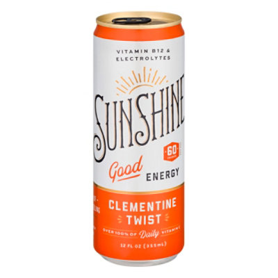 Sunshine Energy Drink Clementine - 12 FZ - Image 1