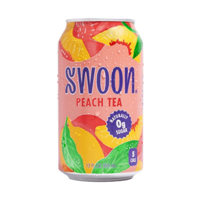 Swoon Tea Peach Iced Zero Sugar - 12 FZ - Image 2