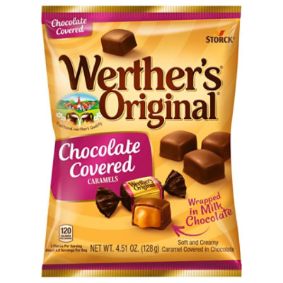 Werther's Original Chocolate Covered Caramels - 4.51 Oz