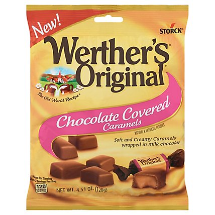 Werther's Original Chocolate Covered Caramels - 4.51 Oz - Image 2