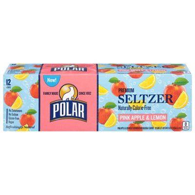 Polar Pink Apple & Lemon Seltzer 12pk - 12-12 FZ - Image 2