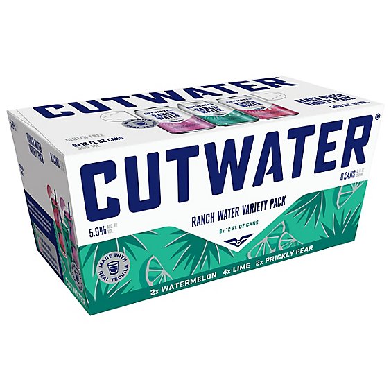 Cutwater Ranch Water Cocktail Variety Pack In Cans -  8-12 Fl. Oz.