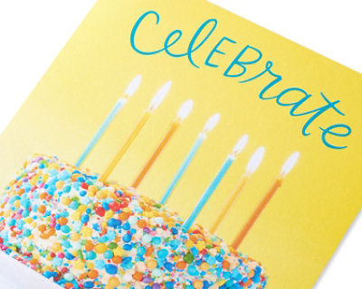 American Greetings Celebrate Cake Birthday Cards 6 Count - Each - Image 2