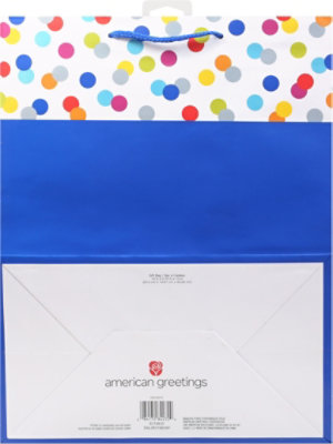 American Greetings Blue with Multicolor Cuff Large Gift Bag - Each - Image 4