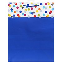 American Greetings Blue with Multicolor Cuff Large Gift Bag - Each - Image 2