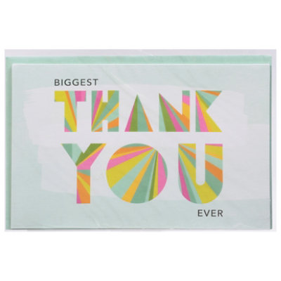 American Greetings Biggest Thank You Ever Thank You Card - Each - Image 3