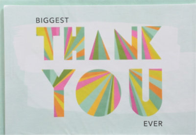 American Greetings Biggest Thank You Ever Thank You Card - Each - Image 2