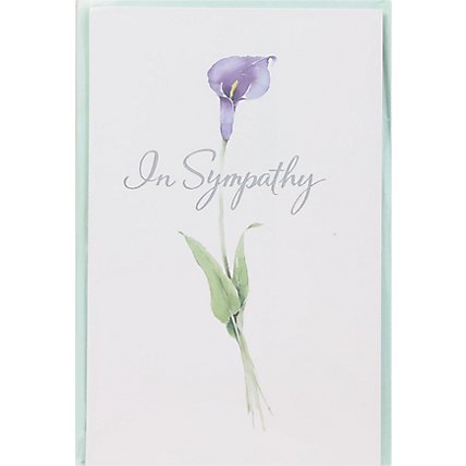 American Greetings Purple Lily Sympathy Card - Each - Image 2