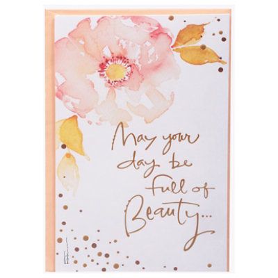American Greetings Pink Blossom with Gold Mother's Day Card - Each