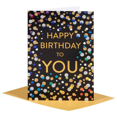 Papyrus Confetti Birthday Card - Each