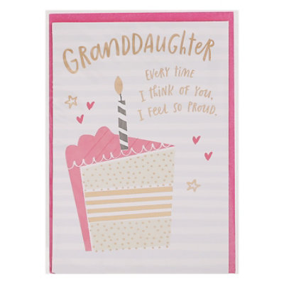 American Greetings Cake and Candle Birthday Card for Granddaughter - Each - Image 3