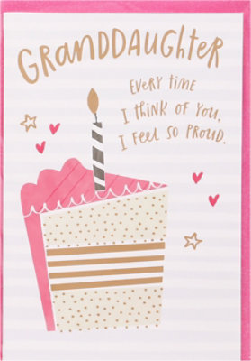 American Greetings Cake and Candle Birthday Card for Granddaughter - Each - Image 2