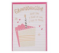 American Greetings Cake and Candle Birthday Card for Granddaughter - Each