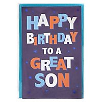American Greetings Stacked Lettering Birthday Card for Son - Each - Image 3