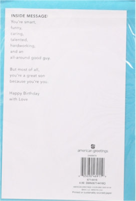 American Greetings Stacked Lettering Birthday Card for Son - Each - Image 4