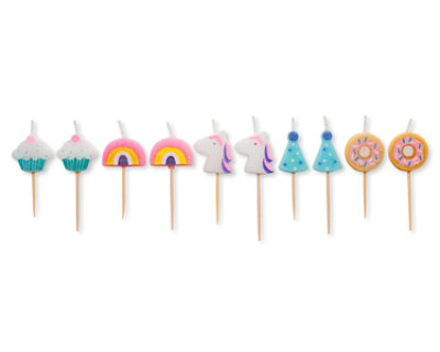 Papyrus Assorted Birthday Candles 10 Count - Each - Image 1