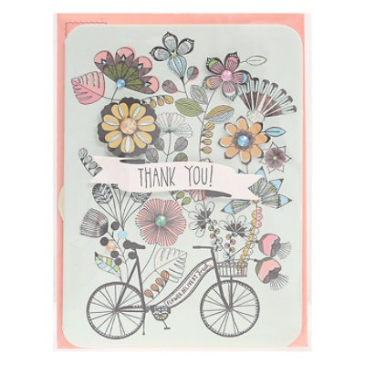 Papyrus Bicycle Thank You Card - Each - Image 3