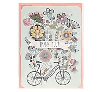 Papyrus Bicycle Thank You Card - Each