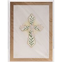 Papyrus Cross with Flowers Sympathy Card - Each - Image 2