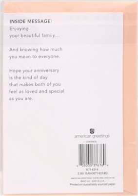 American Greetings Good Memories Floral Anniversary Card - Each - Image 4