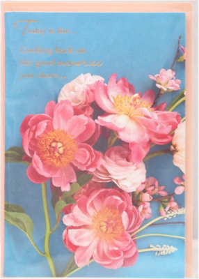 American Greetings Good Memories Floral Anniversary Card - Each - Image 2