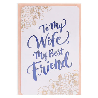 American Greetings Floral Birthday Card for Wife - Each - Image 3