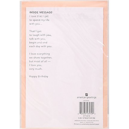 American Greetings Floral Birthday Card for Wife - Each - Image 4