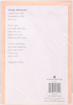 American Greetings Floral Birthday Card for Wife - Each - Image 4