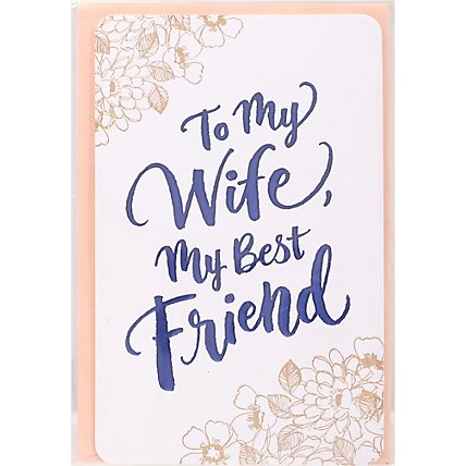 American Greetings Floral Birthday Card for Wife - Each - Image 2