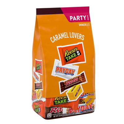 Hershey Assorted Caramel Flavored Snack Size Candy Party Pack - 32.08 Oz