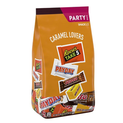 Hershey Assorted Caramel Flavored Snack Size Candy Party Pack - 32.08 Oz