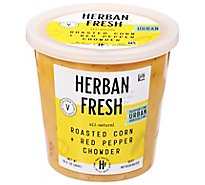 Herban Fresh Roasted Corn & Red Pepper Chowder Soup Cup - 23.5 OZ