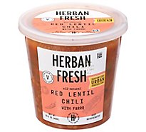 Herban Fresh Red Lentil Chili With Faro Soup Cup - 23.5 OZ