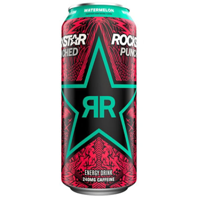 Rockstar Punched Energy Drink Watermelon16 Fl Oz - 16 FZ