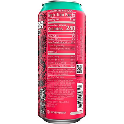 Rockstar Punched Energy Drink Watermelon16 Fl Oz - 16 FZ - Image 1