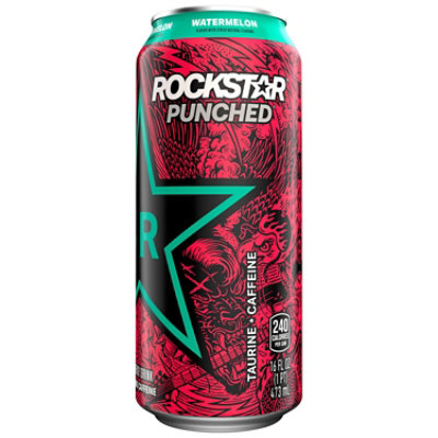 Rockstar Punched Energy Drink Watermelon16 Fl Oz - 16 FZ - Image 2