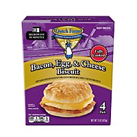 Dutch Farms Bacon Egg & Chs Biscuit 4pk - 15.04 OZ - Image 1