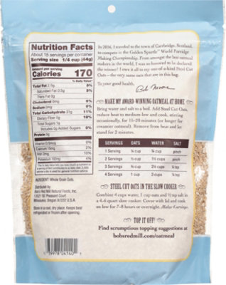 Bob's Red Mill Steel Cut Oats - 24 Oz - Image 5