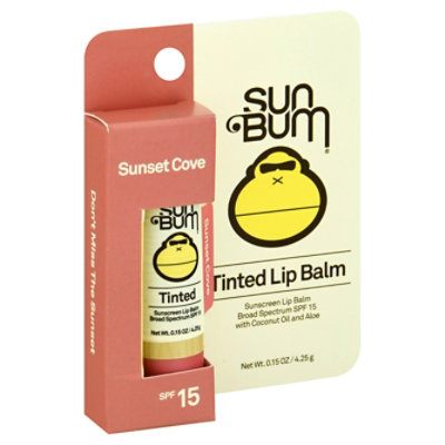 Sun Bum Tinted Lip Balm Sunset Cove Blister - .15 OZ