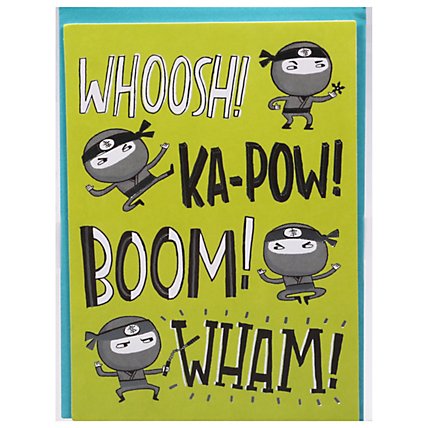 American Greetings Ninja Birthday Card for Child - Each - Image 3