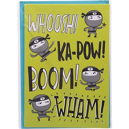 American Greetings Ninja Birthday Card for Child - Each - Image 2