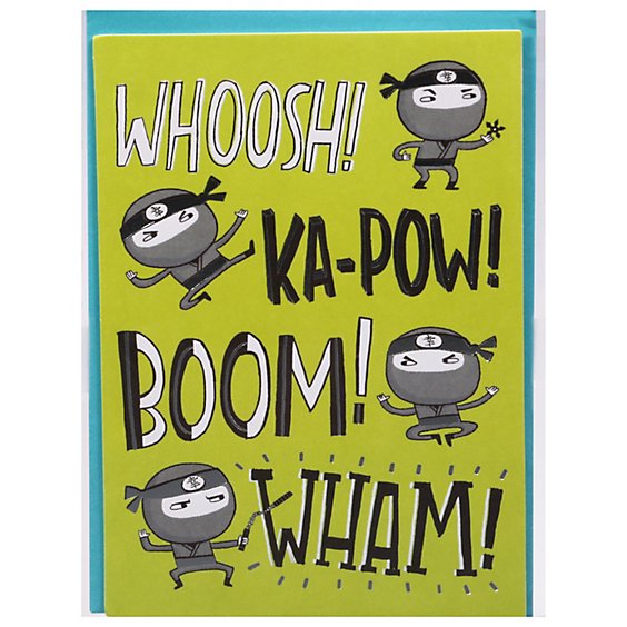 American Greetings Ninja Birthday Card for Child - Each