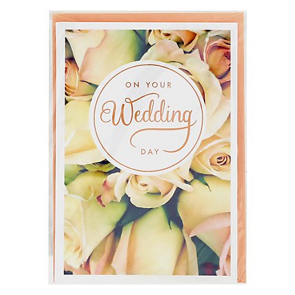 American Greetings Floral Wedding Card - Each - Image 3