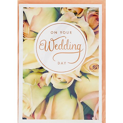 American Greetings Floral Wedding Card - Each - Image 2