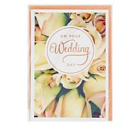American Greetings Floral Wedding Card - Each