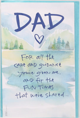 American Greetings Lake Scene Birthday Card for Dad - Each - Image 2
